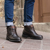 Zaid - Botas Casuales de Piel con Agujetas